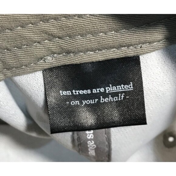 Tentree Hat Adjustable Grey 10 Logo Baseball Cap Hemp Cotton - Picture 10 of 10